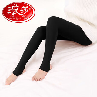 Langsha leggings for women in autumn and winter plus velvet bare legs pantyhose beautiful legs stockings for women spring and autumn leggings black foot 160g suitable for 10-25