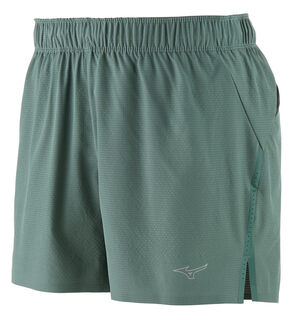 美津浓Mizuno 美津浓 女式 Standard W Perform 4IN 短裤 + 衬里,银松木 银色松木 XX-Large