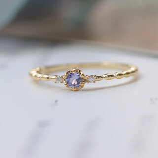Shaoyu 9k real gold natural tanzanite fine stack light luxury ring birthday gift camus jewelry other sizes customized