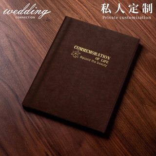 Century kaiyuan high-end leather pu photo book custom-made photo album commemorative photo album printed into a self-made diy intensive photo album tan 20 pages vertical 12 inches
