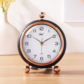 Combas silent desktop clock simple living room bedroom study clock children's cute quartz clock 2879 black