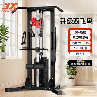 Junxia (junxia) 898 double flying bird gantry household small strength fitness multi-function comprehensive trainer high and low pull rowing
