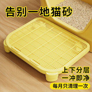 Crazy owner cat litter mat prevents leakage and spillage double-layer large litter control table cat litter box collection litter mat washable cat toilet mat
