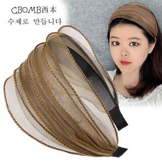 Sirisha's new white hair artifact hat for women, extra wide headband, headband, youthful hair clip, headband, hairband, brown