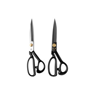 张小泉裁缝剪刀锰钢工业裁布剪刀家用服装9寸手工大剪裁缝剪白刃1 HC-9寸送拆线刀纱剪