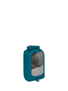 Ospreyosprey 6l waterproof dry bag with window, aqua blue beach blue 6l