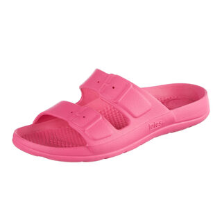 Totes unisex lightweight waterproof contour molded double button sandals, azalea azalea 4-5 big kid