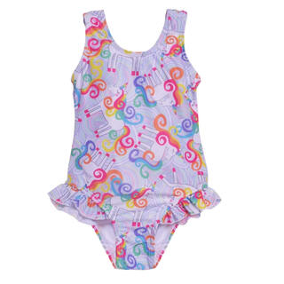 Flap happy girls swimsuit unicorn magic 12 months
