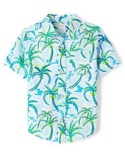 Gymboreegymboree boys & toddlers short sleeve button-down shirt, white, 12 - 18 months white 12 - 18 months