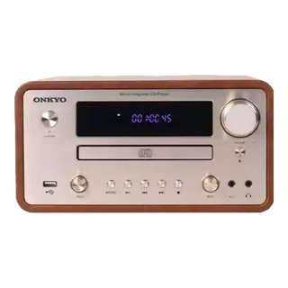 安桥S5无线蓝牙纯CD桌面迷你台式组合高保真家庭音响 S5咖啡色CD功放机 标配