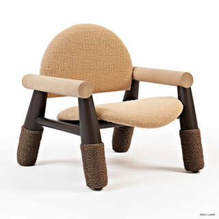 Kezitu cream style solid wood makeup chair home casual girls' bedroom dressing table stool light luxury high-end manicure chair model 1 ash wood can be customized