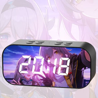 Alarm clock surrounding benttie railway, liuying mockingbird, march seventh silver wolf, bad star dome co-branded speaker box, anime two-dimensional, liuying 1 single + 32g brand plug-in card character voice + bengtiege