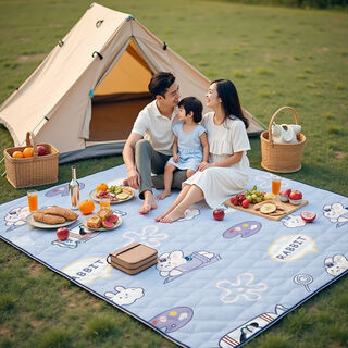 Sgmw picnic mat camping outdoor tent moisture-proof thickened large ultrasonic foldable machine washable grass crawling sleeping cloth