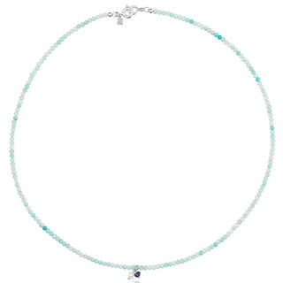 Yadige new design 2025 amazonite gemstone classic stacked clavicle chain gift stacked amazonite