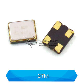 Dafuri 3225 smd crystal active 12m/4/8/16m/24/25/27/40/50mhz quartz crystal oscillator 27m (1 piece)