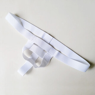 Lingrui men's lift ring underwear bullet separation ring cremaster solid color sexy low waist single thong boys sports white m