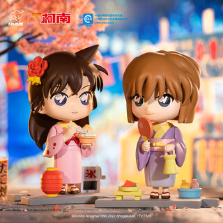 Goldlok detective conan garden party series figures blind box trendy ornaments peripheral toys doll gifts single box (random delivery)