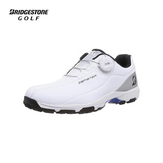 Bridgestone golf shoes for men, fashionable, lightweight and breathable golf sports white and silver size 42 bgs521150ws26
