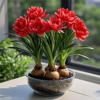 Strong fragrance hydroponic orchid ball potted plant is easy to grow indoors and outdoors in all seasons. cold-tolerant hot water culture flowers can be planted in red. mosquito-repellent four-season flower. 5 balls are preferred. flowers burst into pots.