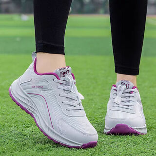 Foot lijian elderly shoes for women and mothers in autumn and winter soft sole casual non-slip shock absorption comfortable middle-aged and elderly walking sports shoes 8216 light gray 38 (240mm)