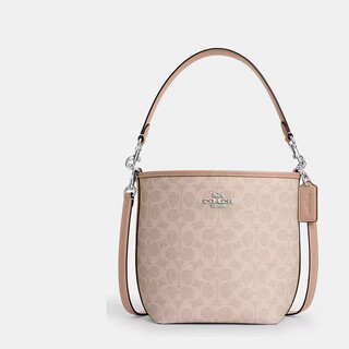 Coach women's bag latte color shoulder bucket bag ct800svpwh brand authorization new year gift