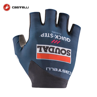 Castelli castelli scorpion unisex quick-step professional team version cycling jersey half-finger light gloves shock absorption