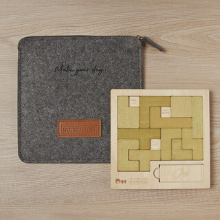 Gm brain-burning calendar time puzzle wooden puzzle children's gift toy storage dark time puzzle monochrome