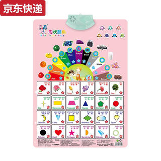 两雪有声挂图拼音儿童启蒙早教认知发声墙贴宝宝语音识字卡0-6岁玩具 蓝色