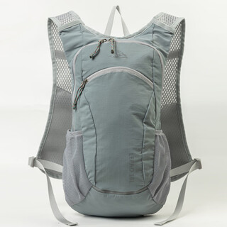 He yangyu outdoor sports lightweight small backpack cycling bag water bag bag sports cross-country running hiking backpack mountaineering bag light gray 12l 2l water bag package