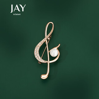 Jay musical note brooch, female corsage pin, decorative jewelry, birthday gift for mother, mother-in-law, elders
