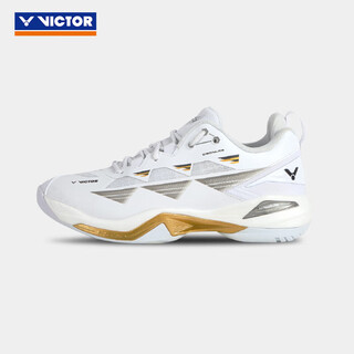 Victor's new authentic victor victory badminton shoes c90nl fully shock-absorbing badminton shoes for men and women, general pearl white c90nl 43