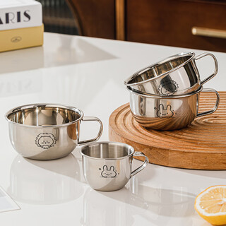 Treejack 316l stainless steel milk cup cartoon children baby student kindergarten home open tea drink mug