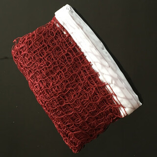 柏潮厂家不挂球标准长6.1米羽毛球网便携式羽毛球隔断网小网眼 普通款羽毛球网(不带包)