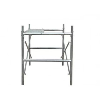 热镀锌移动脚手架工程四杠形活动架建筑龙门架家用装修架厂家直销 1米-1.8米-0.95米/半架 型钢踏板