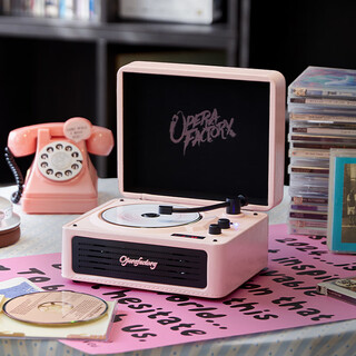 Weize cp500 retro cd player record player bluetooth audio integrated gramophone birthday gift album hifi fever player black powder special version