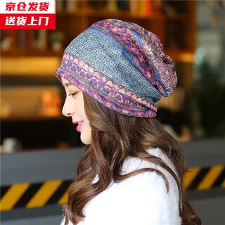Jincheng hat women's spring and autumn thin casual pullover hat breathable running hat confinement hat bag headband m367 small square purple one size