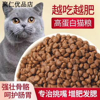 OIMG猫粮成猫幼猫全价装10斤5斤成年猫国产猫主粮饲料流浪猫20斤 【全猫通用】鱼肉味 2.5kg 5斤