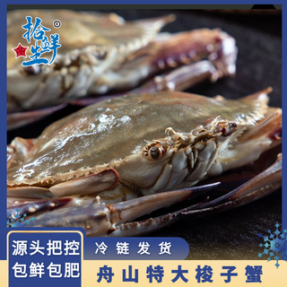 Frozen fresh and raw swimming crab live frozen zhoushan extra large crab seafood 3jin jin equals 0.5kg 5-7 taels/piece of swimming crab 25-year-old new crabs sent directly from the source