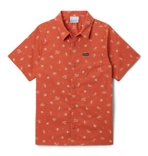 Colombia boys rapid rivers printed short sleeve shirt, tuscan desert, xl tuscan desert xl