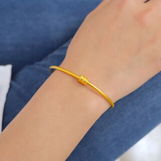 Quamer vietnamese sand gold small waist ancient bracelet for women plated imitation color thin circle light luxury niche bracelet jewelry small waist bracelet