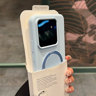 Suitable for xiaomi 15pro mobile phone case, new 360 swivel stand, xiaomi 14pro liquid silicone anti-fingerprint simple matte women's anti-fall skin feel all-inclusive 17pro dirt-resistant blue mist blue liquid silicone comes with 360 swivel stand xiaomi 15