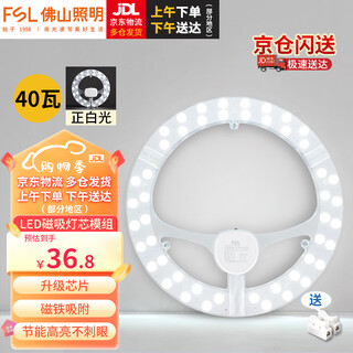 Foshan lighting (fsl) led lamp panel ceiling lamp wick round modified lamp panel modified light source ring replacement led light bar module 40w/positive white light/upgraded model