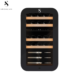 Swisscave swiss brand red wine cabinet home embedded wlb-120df-black black 26 bottles