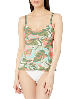 Skye women's standard piper v-neck tankini swimsuit top equinox tropical large