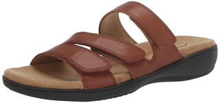 Trotters women's rose flat sandals luggage 7