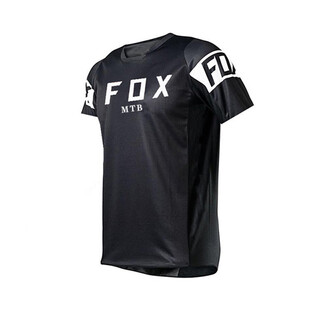 Fox american cycling jersey short-sleeved top summer breathable sweat-wicking sun protection mountain motorcycle racing off-road vehicle clothing downhill suit 1 l