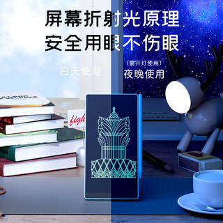 Seven star bird lcd ultra-thin handwriting tablet 0.5mm fine handwriting electronic draft book office education draft meeting minutes student calculation portable notepad drawing board 6.5-inch blue fine handwriting lcd handwriting tablet