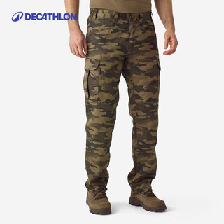 Decathlon outdoor camouflage overalls wear-resistant loose trousers-4590023