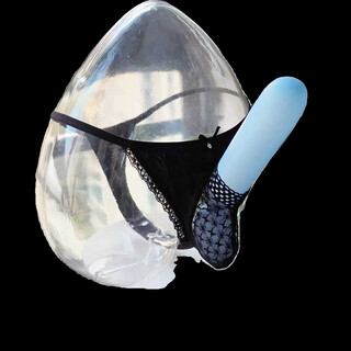 Single nanwei thong men's sexy transparent see-through opening breathable jj sleeve bag t underwear u convex temptation gun black m