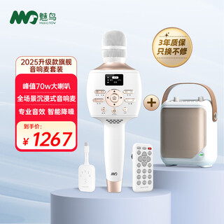 Meiniao microphone microphone audio all-in-one set audio microphone outdoor singing home ktv audio kit live recording songs double entertainment wheat mobile ktv double entertainment wheat plus+ companion audio wireless internet wireless live broadcast